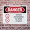 Signmission Oxygen No Smoking No Open Flames Danger Sign, Plastic, 10in W x 7in L, 2PK OS-2PACK-DS-P-710-L-1515 - alternate 4